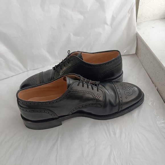 Brooks Brothers x Alden shell cordovan men\'s cap toe brogue size 10.5 C/E main image 12